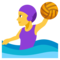 Woman Playing Water Polo emoji on Emojione